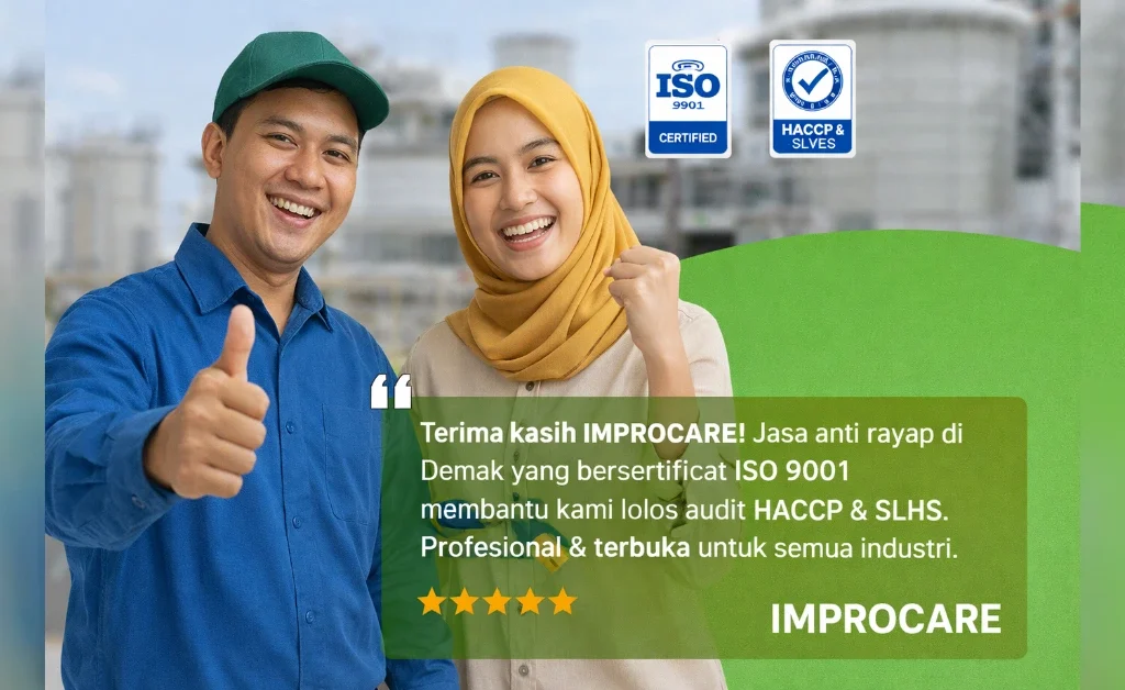 testimoni treatment jasa anti rayap di demak IMPROCARE