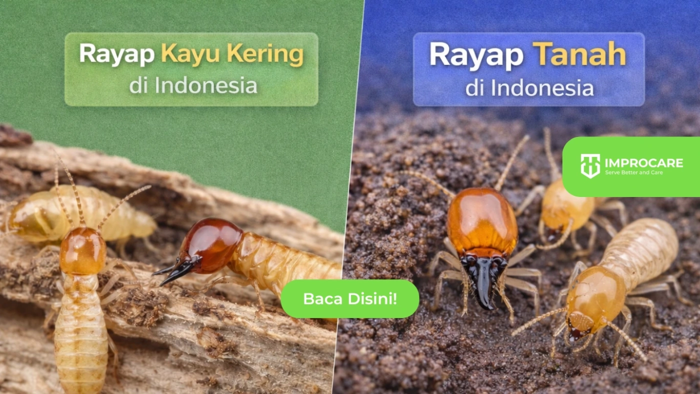 rayap kayu kering dan rayap tanah
