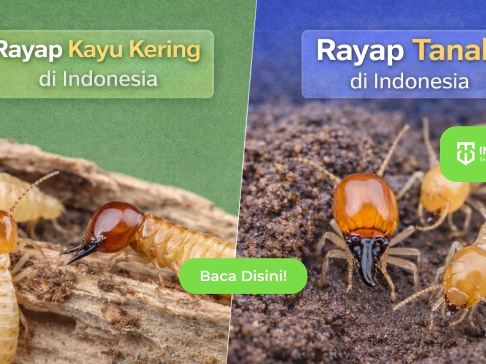 rayap kayu kering dan rayap tanah