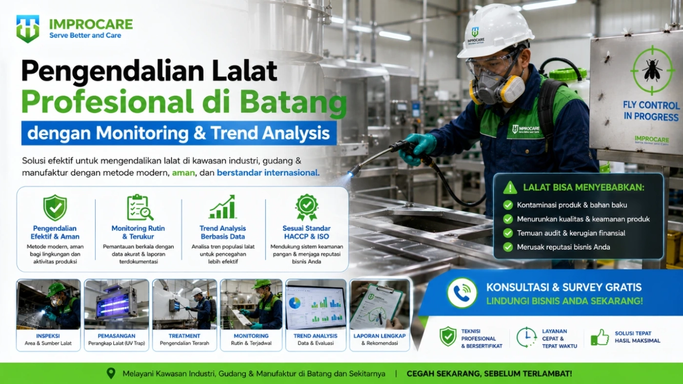 Pengendalian Lalat Profesional di Batang dengan Monitoring & Trend Analysis