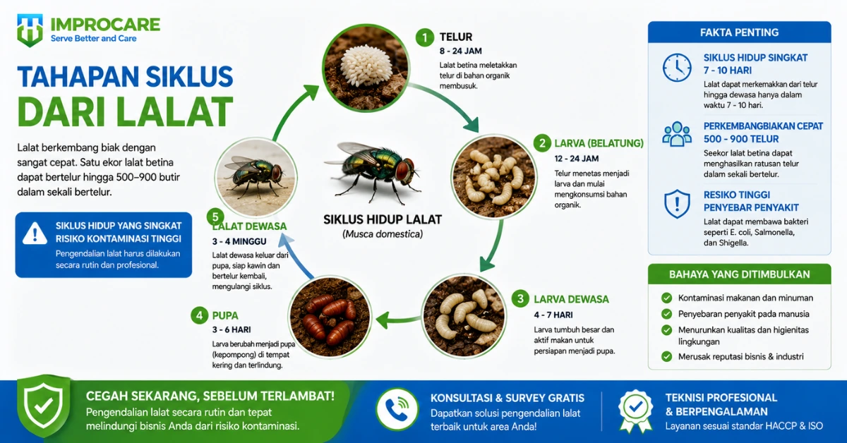 siklus hidup lalat