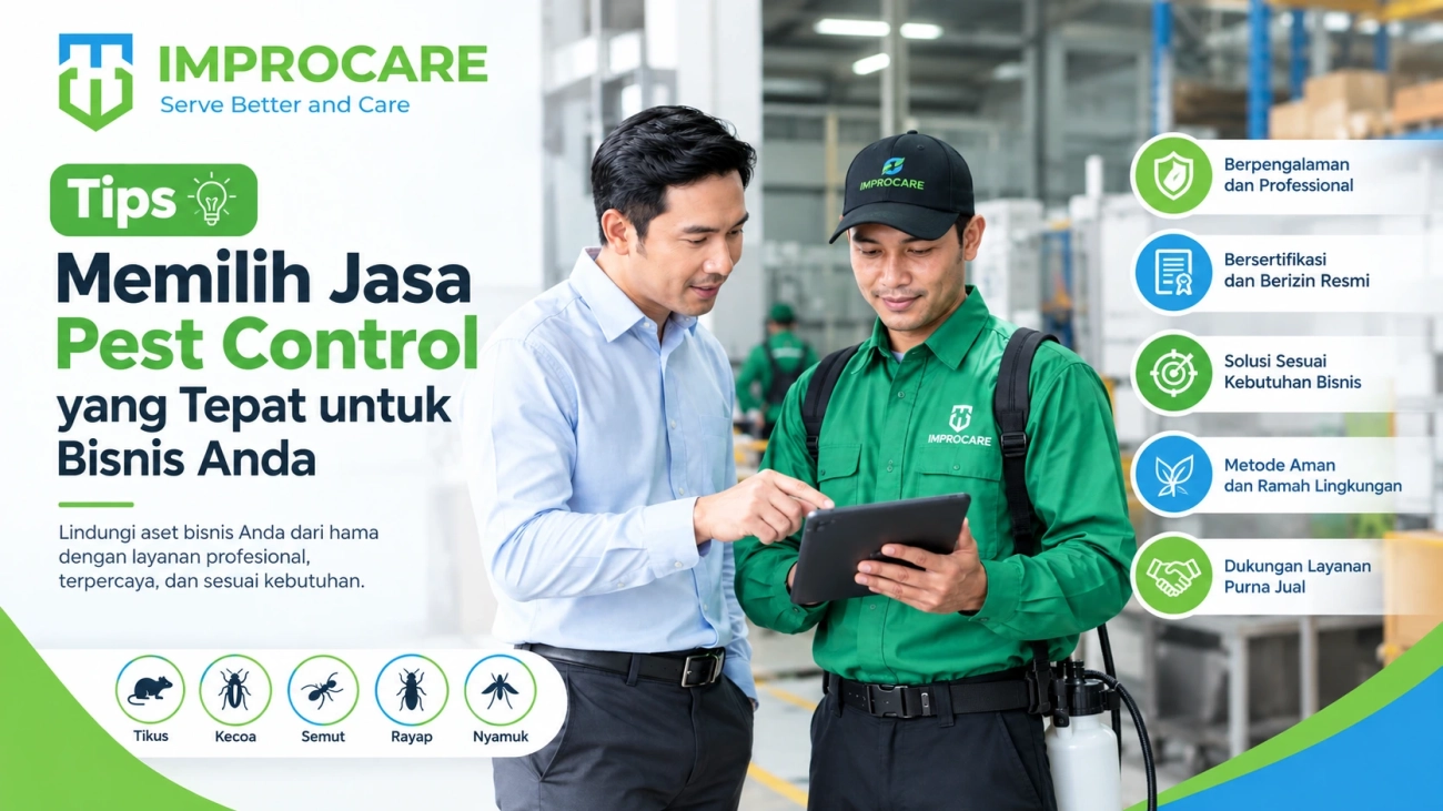 tips memilih jasa pest control bisnis