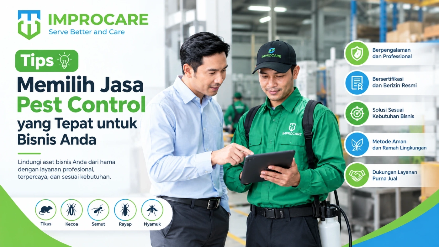 tips memilih jasa pest control bisnis