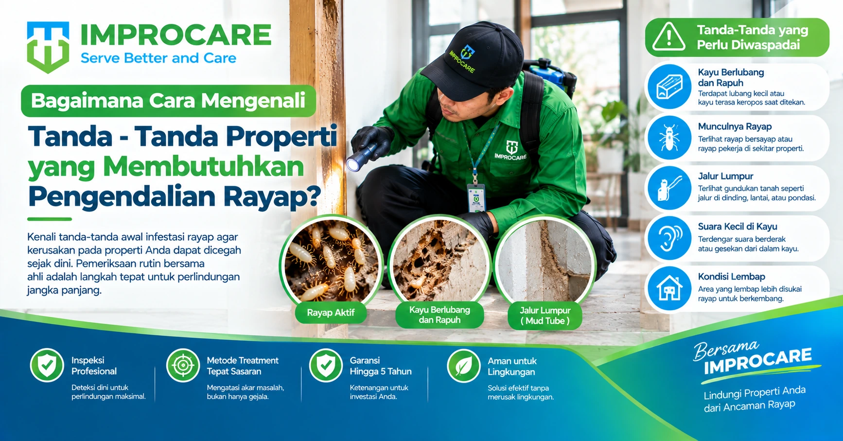 Bagaimana Cara Mengenali Tanda - Tanda Properti yang Membutuhkan Pengendalian Rayap?